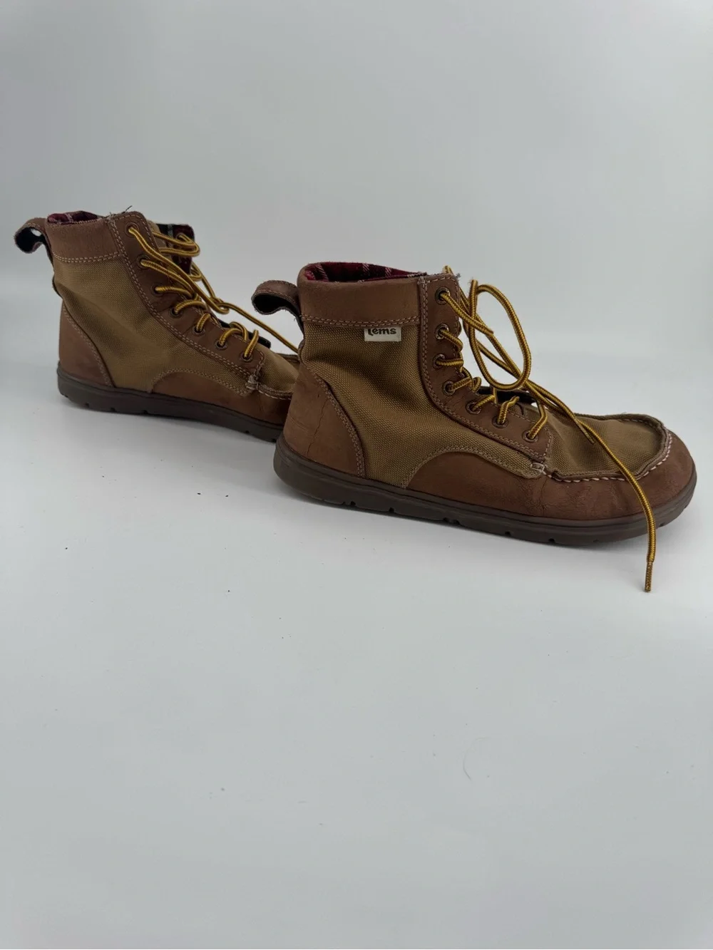 Lems Boulder Boot - Lightweight Minimalist Lace-Up Boots - Size 43